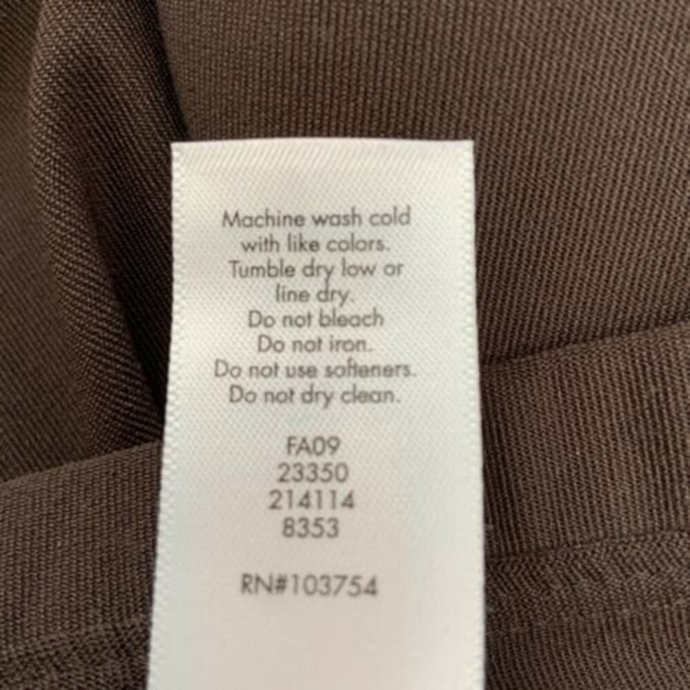 Lucy Pull-on Wide Leg Elastic Waist Leggings Brown M Short - Picture 6 of 10